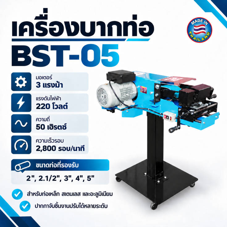 เครื่องบากท่อ BST-05
